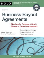 Tài liệu Business Buyout Agreements doc