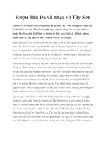 Tài liệu Rượu Bàu Đá và nhạc võ Tây Sơn potx