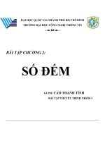 Tài liệu BÀI TẬP CHƯƠNG 2: SỐ ĐẾM doc