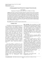 Tài liệu A Backpropagation Neural Network for Computer Network Security doc