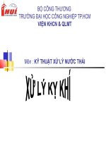 đề tài xử lý kỵ khí của môn kỹ thuật xử lý nước thải