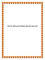 Tài liệu Nếu bé nhất quyết không chịu thử món mới pot