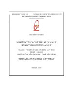 Nghiên cứu kỹ thuật quản lý băng thông trên mạng IP