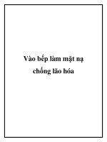 Tài liệu Vào bếp làm mặt nạ chống lão hóa pot