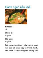 Tài liệu Canh ngao nấu khế pptx