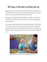 Tài liệu Bố cũng có thể nuôi con bằng sữa mẹ ppt