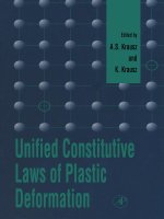 Tài liệu Unified Plastic Constitutive Laws of Deformation doc