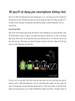 Tài liệu Bí quyết sử dụng pin smartphone không chai pdf