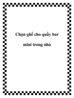 Tài liệu Chọn ghế cho quầy bar mini trong nhà doc