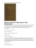 Tài liệu A Series of Lessons in Raja Yoga docx