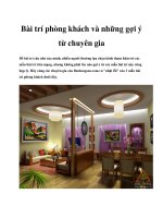 Tài liệu Bài trí phòng khách và những gợi ý từ chuyên gia docx