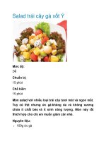 Tài liệu Salad trái cây gà xốt Ý pptx