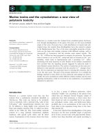 Tài liệu Báo cáo khoa học: Marine toxins and the cytoskeleton: a new view of palytoxin toxicity ppt