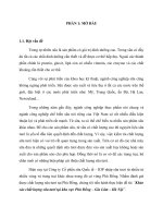 Tài liệu Khảo sảo chất lượng sữa tươi tại khu vực Phù Đổng – Gia Lâm – Hà Nội doc