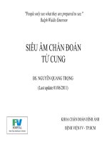 Tài liệu SIÊU ÂM CHẨN ĐOÁN TỬ CUNG ppt