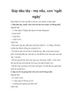 Tài liệu Súp dâu tây - mẹ nấu, con ''''ngất ngây'''' docx