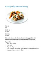 Tài liệu Cá cuộn hấp xốt nước tương docx