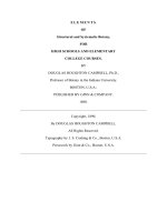 Tài liệu ELEMENTS OF Structural and Systematic Botany doc