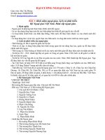 Tài liệu Đại cương ngoại giao docx