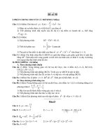 Tài liệu Đề ôn thi tốt nghiệp trung học phổ thông môn toán - Đề 50 pptx