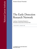Tài liệu The Early Detection Research Network: Investing in Translational Research on Biomarkers of Early Cancer and Cancer Risk docx