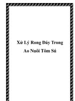 Tài liệu Xử Lý Rong Đáy Trong Ao Nuôi Tôm Sú potx