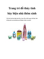 Tài liệu Trang trí đồ thủy tinh bày biện nhà thêm xinh doc