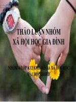Tài liệu Đề tài: Vị trí của phụ nữ trong gia đình và xã hội docx