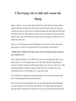 Tài liệu Cẩn trọng rủi ro khi nới room tín dụng ppt