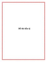 Tài liệu Đề thi tiền tệ doc