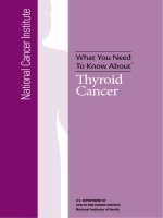 Tài liệu What You Need To Know About™ - Thyroid Cancer docx