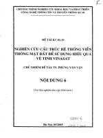 Tài liệu Nghiên cứu cấu trúc hệ thống viễn thông mặt đất để sử dụng hiệu quả vệ tinh vinasat (quyển 6) pptx