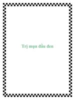 Tài liệu Trị mụn đầu đen ppt