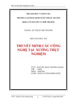 thuyết minh các công nghệ tại xưởng thực nghiệm