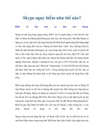Tài liệu Skype nguy hiểm như thế nào? ppt