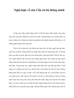 Tài liệu Nghị luận về câu Cần cù bù thông minh pptx