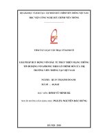 Giải pháp huy động vốn đầu tư phát triển mạng thông tin di động vinaphone theo lộ trình mở cửa thị trường viễn thông ở việt nam