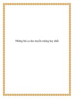 Tài liệu Những bài ca dao truyền miệng hay nhất docx