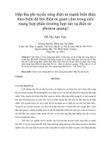 Hấp thụ phi tuyến sóng điện từ mạnh biến điệu theo biên độ bởi điện tử giam cầm trong siêu mạng hợp phần (trường hợp tán xạ điện tử phonon quang)