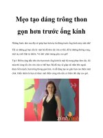 Tài liệu Mẹo tạo dáng trông thon gọn hơn trước ống kính doc