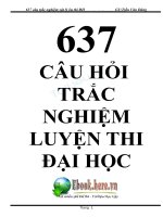 637 câu hỏi trắc nghiệm vật lý