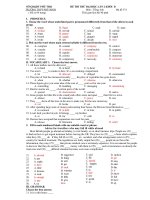 Tài liệu Đề Thi Thử Đại Học Khối A1, D Anh 2013 - Phần 2 - Đề 9 pptx
