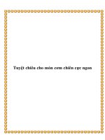 Tài liệu Tuyệt chiêu cho món cơm chiên cực ngon ppt