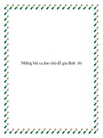 Tài liệu Sưu tầm 10 bài ca dao chủ đề gia đình ppt