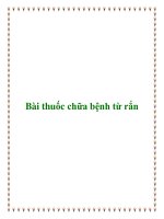 Tài liệu Bài thuốc chữa bệnh từ rắn potx