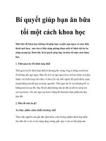 Tài liệu Bí quyết giúp bạn ăn bữa tối một cách khoa học pdf
