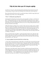 Tài liệu Tiếp thị bản thân qua CV chuyên nghiệp potx