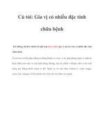 Tài liệu Củ tỏi: Gia vị có nhiều đặc tính chữa bệnh docx