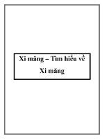 Tài liệu Xi măng – Tìm hiểu về Xi măng docx