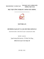 Mô phỏng mạng IP và làm chủ phần mềm NS 3